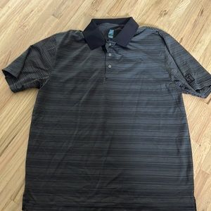 Black PGA TOUR striped polo size XL